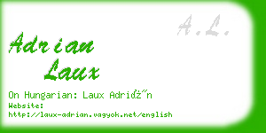 adrian laux business card